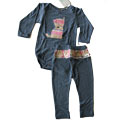 Alex & Ant Cat Diamond Chambray Set*